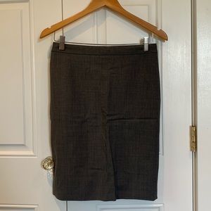 J.Crew Gray zip up skirt